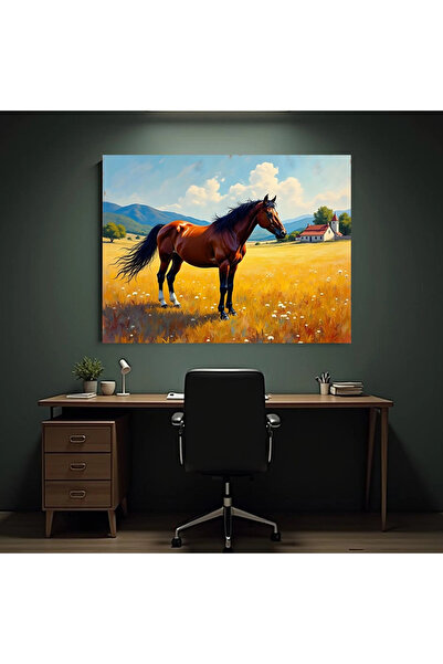 Printees Tablou - Cal pe câmp