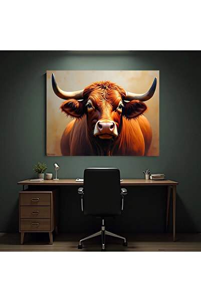 Printees Tablou - Portret de taur - Canvas pe șasiu