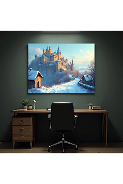 Printees Tablou - Iarna la castel