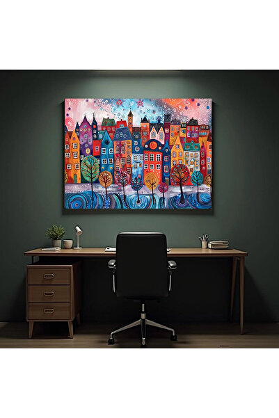 Printees Painting - A colorful city