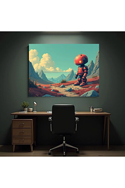 Printees Tablou - Sad little robot - Canvas pe șasiu