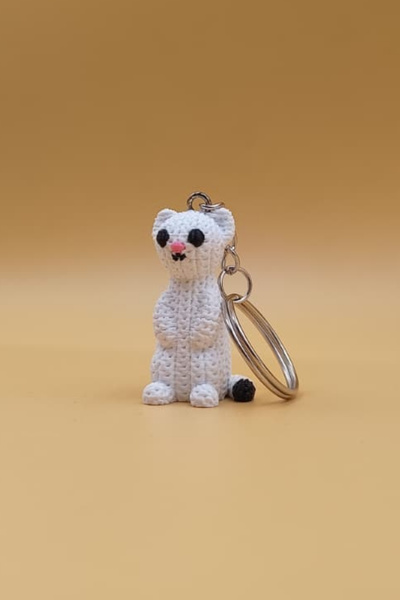 Rodopiva Breloc cu model tricotat în formă de măcăleagă (plastic)