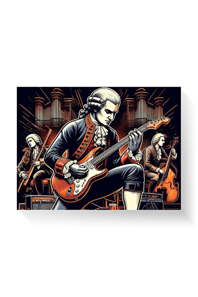 Printees Tablou - Mozart concert de chitară - Canvas pe șasiu