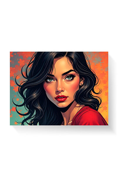 Printees Tablou - O fată frumoasă - Canvas pe șasiu