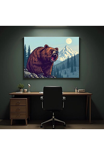 Printees Tablou - Urs în peisaj de iarnă