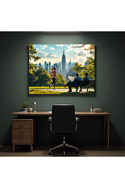 Printees Painting - Running in the park