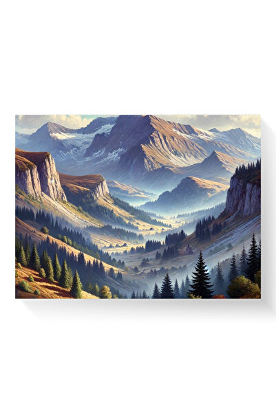 Printees Tablou - Peisaj de munte - Canvas pe șasiu