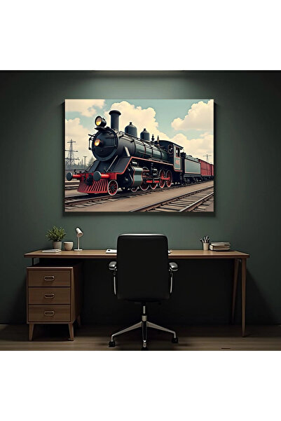 Printees Old Train Painting