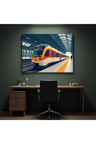 Printees Train in the Station Painting