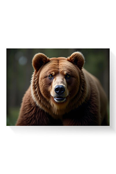 Printees Painting - Brown Bear - Canvas on frame