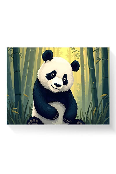 Printees Painting - panda in bamboo