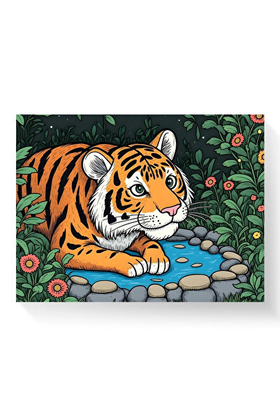 Printees Tablou - Tigru - Ilustrație Anime