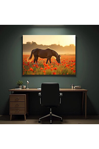 Printees Painting - Grazing horse