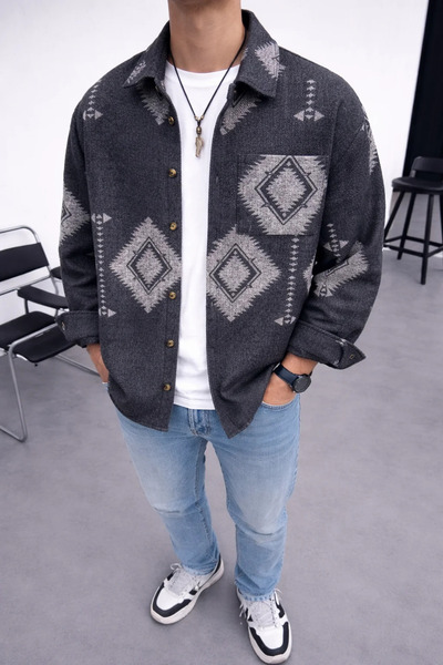 FıttingRoom Oversized Vintage Cotton Shirt