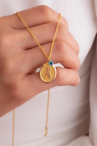 Nurgül Özen Jewelry Altın Nostaljik A Harfi 14 Ayar Kolye Ucu