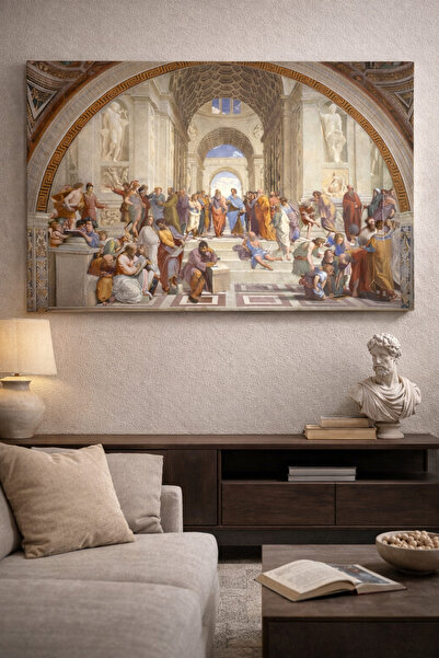 Artease Raffaello Sanzio Atina Okulu (1510) Kanvas Tablo
