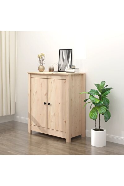 vidaxl Sideboard 70x35x80 cm Solid Wood Pine