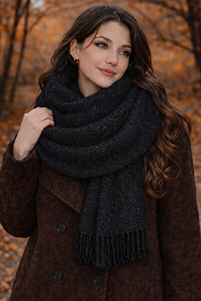 laviyonsa شال وشالات من الموهير المزخرف بشريط لامع