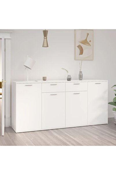vidaxl Sideboard White 160x36x75 cm Engineered Wood