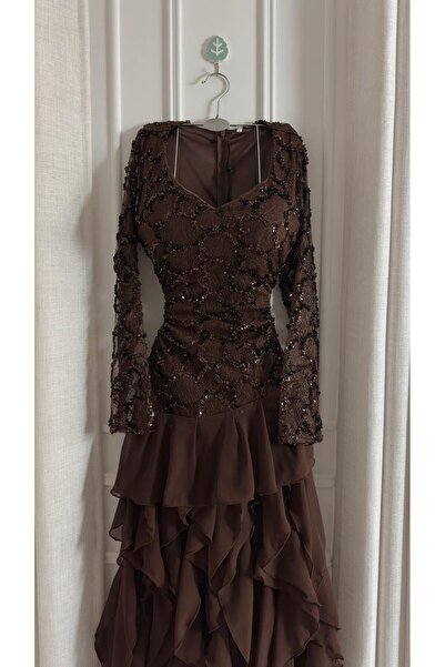 ZAYNAFASHIONSA Chocolate Dream evening dress