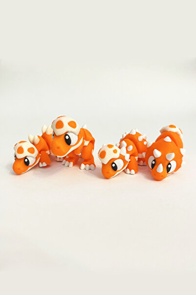 Artimon 3D Store Dinozor Figürleri – 4’lü Set - Turuncu | Dinozor Oyuncak