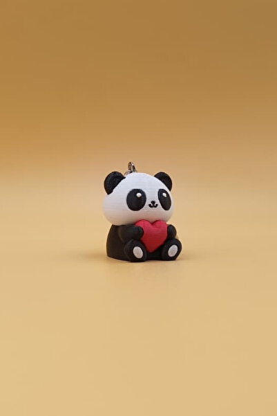 Rodopiva Breloc Panda cu inimă