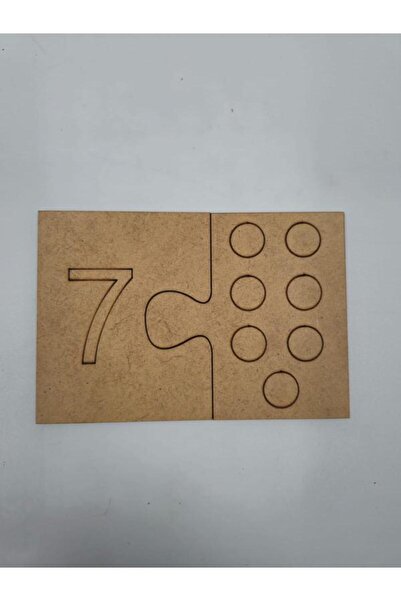 Mu Art Ahşap 10 قطع من بطاقات الأرقام الخشبية الذكية، لعبة مطابقة، مواد تعليم...