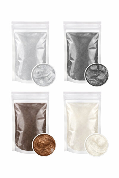 epoksi kalıp cank Epoksi Reçine Mica Toz Pigment Seti 4 ADET X 4 GR Epoksi Bo...