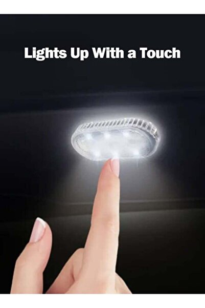 Verci مصباح LED لاسلكي داخلي للسيارة قابل لإعادة الشحن عبر منفذ USB للقراءة و...