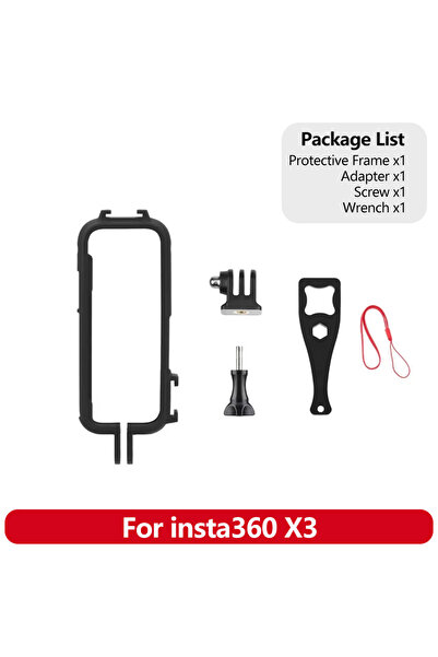 Choice طقم إطار واحد لكاميرا Insta360 X3، واقيات عدسات مضادة للخدش، غطاء حماي...