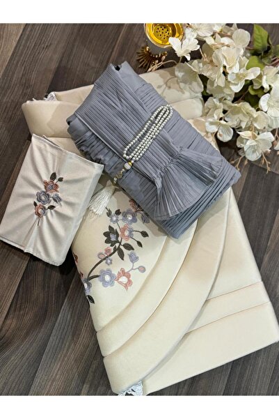 Generic شرشف صلاة مع سجاد اسفنج مبطن مريح مع قماش مصحف