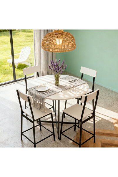 Zztcmp 5-Piece Dining Table Set,Dining Table with 4 chairs,Modern Kitchen Fur...