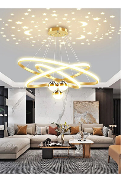 Snooe مصباح معلق عصري بإضاءة LED متموجة عند الفجر، قابل للتعتيم مع جهاز تحكم ...