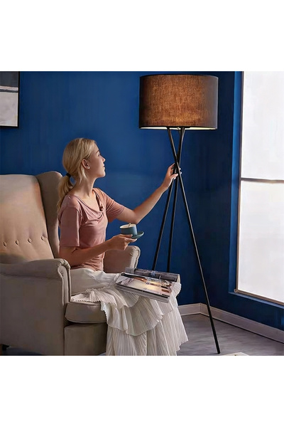 Sumkyle 3 Color LED Floor Lighting for Living Room Bedroom Office Tripod Floo...