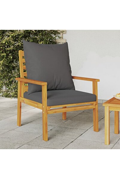vidaxl Garden Sofa Chair 2pcs with Cushion Solid Wood Acacia
