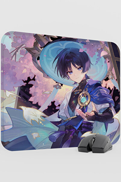 mousepad bastir وسادة ماوس للألعاب Wanderer Genshin Impact Anime Gacha V4 - 4...
