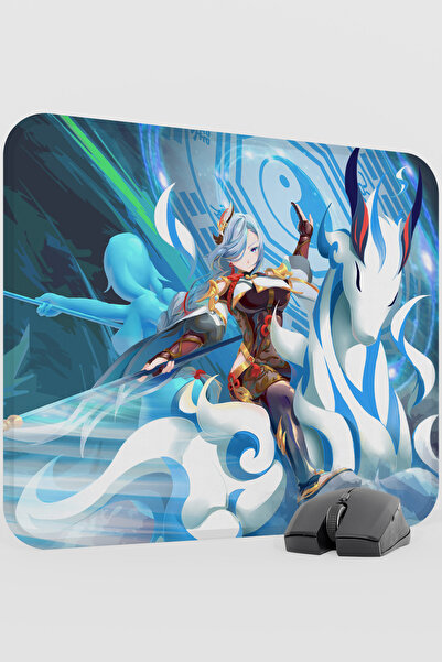 mousepad bastir Shenhe Genshin Impact Anime Gacha V4 - 48X40 XL Gaming Mouse ...