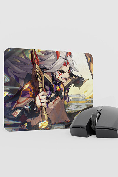 mousepad bastir Itto Genshin Impact Anime Gacha V3 - 22X18 Gaming Mouse Pad M...
