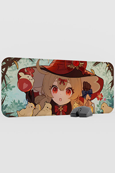 mousepad bastir Klee Genshin Impact Anime Gacha V5 - 70X30 XL Gaming Mouse Pa...