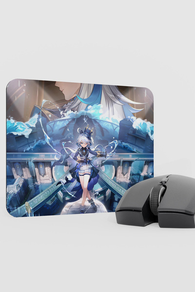 mousepad bastir Furina Genshin Impact Anime Gacha V1 - 22X18 Gaming Mouse Pad...