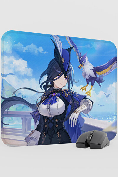 mousepad bastir Clorinde Genshin Impact Anime Gacha V5 - 48X40 XL Gaming Mous...