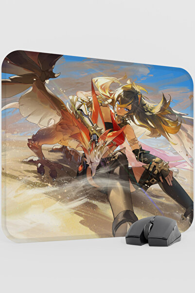 mousepad bastir Dehya Genshin Impact Anime Gacha V1 - 48X40 XL Gaming Mouse P...