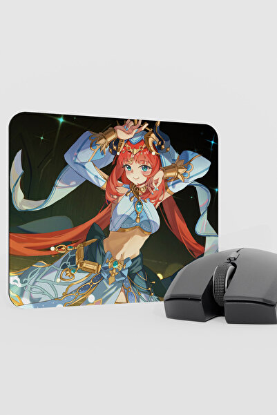 mousepad bastir Nilou Genshin Impact Anime Gacha V1 - 22X18 Gaming Mouse Pad ...