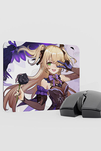 mousepad bastir Fischl Genshin Impact Anime Gacha V5 - 22X18 Gaming Mouse Pad...