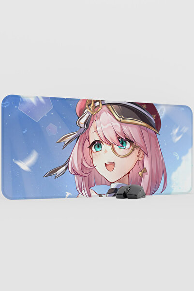 mousepad bastir لوحة ماوس للألعاب من شارلوت جينشين إمباكت أنيمي غاشا V4 - مقا...