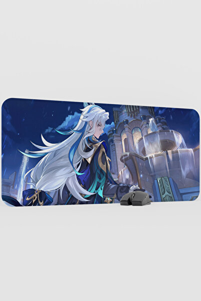 mousepad bastir Neuvillette Genshin Impact Anime Gacha V1 - 90X40 XXL Gaming ...