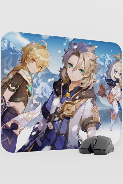 mousepad bastir Albedo Genshin Impact Anime Gacha V5 - 48X40 XL Gaming Mouse ...