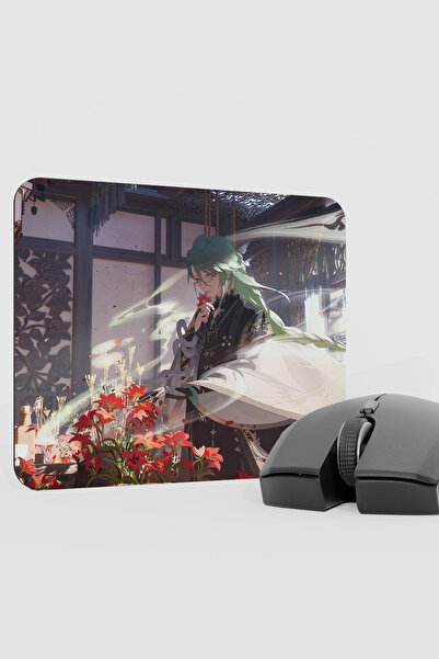 mousepad bastir Baizhu Genshin Impact Anime Gacha V2 - 22X18 Gaming Mouse Pad...