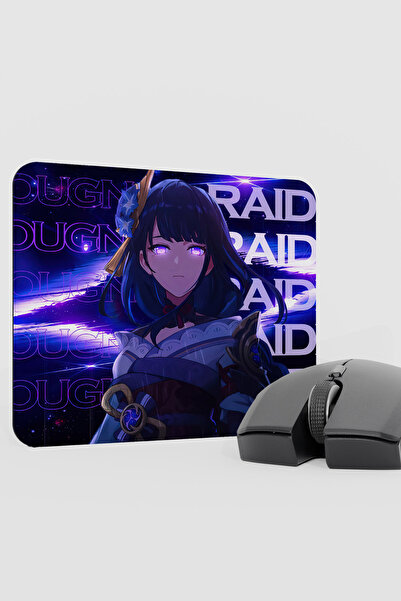 mousepad bastir Raiden Genshin Impact Anime Gacha V3 - 22X18 Gaming Mouse Pad...