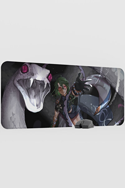 mousepad bastir Baizhu Genshin Impact Anime Gacha V3 - 90X40 XXL Gaming Mouse...